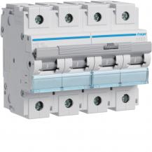 Hager LS-Schalter 4 polig 15kA D-100A 6M