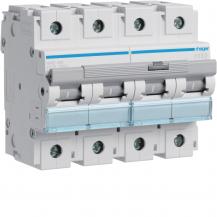 Hager LS-Schalter 4 polig 15kA D-125A 6M