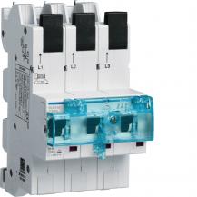 Hager SLS-Schalter, 3-polig, E-Charakteristik, 50A, für Sammelschiene, QuickConn