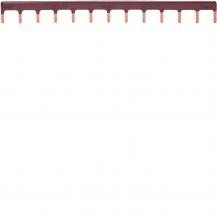 Hager Kammschiene 1P Stift 10mm² 63A 13M braun