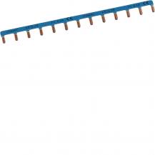 Hager Kammschiene 1P Stift 10mm² 63A 13M blau