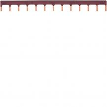 Hager Kammschiene 1P Stift 10mm² 63A 12M braun