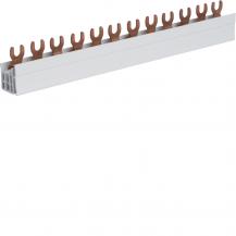 Hager Phasenschiene/Kammschiene, 3 polig, mit Gabelanschluss, 10mm², 63A, 12 Mod