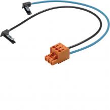 Hager BKE-Spannungsabgriff, univers Z, 460 mm, sw/bl, Stecker-Buchse, 10 Stück
