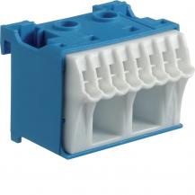 Hager Klemmen QuickConnect N mit 10 Klemmstellen, blau