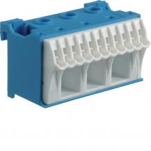 Hager Klemmen QuickConnect N mit 14 Klemmstellen, blau