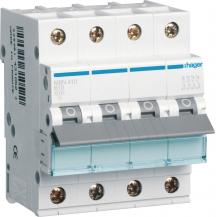 Hager LS-Schalter 4 polig 6kA B-10A 4M