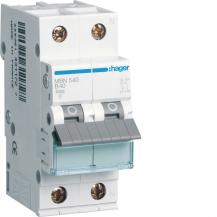 Hager LS-Schalter 1P+N 6kA B-40A 2M