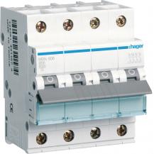 Hager LS-Schalter 3P+N 6kA B-6A 4M