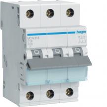 Hager LS-Schalter 3 polig 6kA C-13A 3M