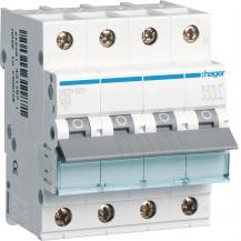 Hager LS-Schalter 3P+N 6kA C-25A 4M
