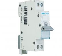 Hager MHN510 Leitungsschutzschalter 1P+N B10A 4,5 kA 1 TE