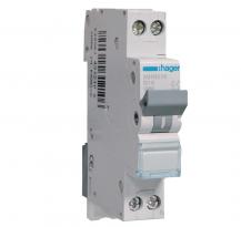 Hager MHN516 Leitungsschutzschalter 1P+N B16A 4,5 kA 230–240 V 1 TE 3250614312038