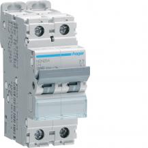 Hager LS-Schalter 2 polig 10kA/15kA D-4A 2M