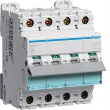 Hager LS-Schalter 4 polig 10kA/15kA D-16A 4M