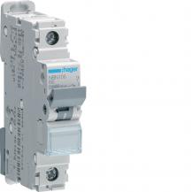 Hager LS-Schalter 1 polig 10kA/15kA B-6A 1M