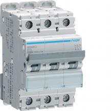 Hager LS-Schalter 3 polig 10kA/15kA B-10A 3M