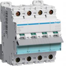 Hager LS-Schalter 4 polig 10kA/15kA B-16A 4M