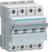 Hager LS-Schalter 4 polig 10kA/15kA B-20A 4M