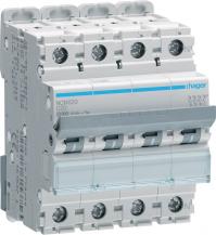 Hager LS-Schalter 3P+N 10kA/15kA C-20A 4M