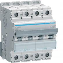 Hager LS-Schalter 3P+N 10kA/15kA C-63A 4M