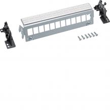 Hager Patch-Panel, univ., 12-fach, für Keystone, o. Module, für Hutschiene/gesch