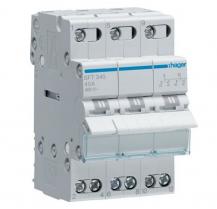 Hager SFT340 Umschalter 3-polig 40 A I-0-II 400 V AC 3 TE mit mittiger Aus-Stellung SFT340
