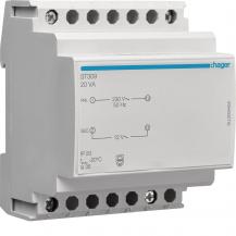 Hager Sicherheitstrafo 230V/12V, 20VA, 4PLE