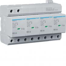 Hager Kombiableiter Typ1+2 4P Uc 350V Iimp 25kA Up 1.5kV TNS/TT, Fernmeldekontak