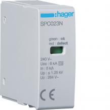 Hager Steckmodul T3 1P Uc 264V In 5kA