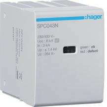 Hager Steckmodul T3 N-PE Uc 264V In 3kA