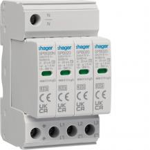 Hager Überspannungsableiter T2 4P TNS/TT 315A