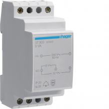 Hager Klingeltrafo / Türklingel-Trafo REG, 230V / 8V und 12V 8VA, 2PLE