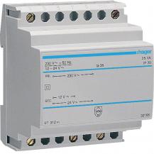 Hager Sicherheitstrafo 230V/12+24V 25VA 4PLE