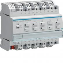 Hager KNX Schalt-/Jalousieaktor 10/5-fach KNX easy, 16A, C-Last, für Jalousieste