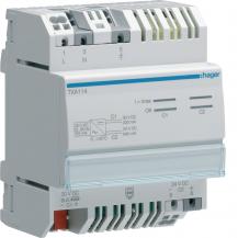 Hager KNX Spannungsversorgung, 1-f. Ausg. mit Drossel 320mA und 1-f. Ausg. 24VDC