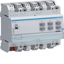 Hager KNX Binäreingang 6-fach, Schnittstelle 230V AC an KNX Bus, Reiheneinbau, 6