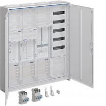 Hager Komplettschrank, univers Z, 2ZP RES SG BKE-I, VT5, APZ, SLS 50A, 1100x1050