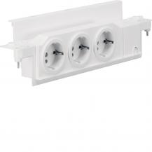 Hager Schuko-Steckdose,volta,HWV,3fach,drehbar