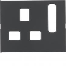 Berker 3313077006 Zentralstück British-Standard K.1 anth