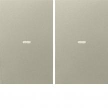 Berker 80960373 Abdeckung 2f. Tastsen.-Mod.K.x Edelst