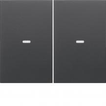 Berker 80960375 Abdeckung 2f. Tastsen.-Modul K.x anth