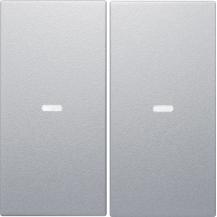 Berker 80960383 Abdeckung 2f. Tastsen.-Modul S/B Alu