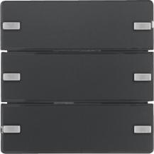 Berker 80143326 KNX Tastsensor 3-fach Komfort mit Beschriftungsfeld KNX Q.x anth