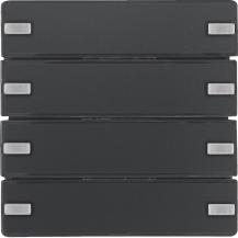 Berker 80144326 KNX Tastsensor 4-fach Komfort m. Beschriftungsfeld KNX Q.x anthr