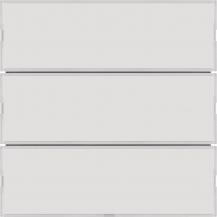 Berker 80163780 Tastsensor 3fach Komfort mit Beschriftungsfeld KNX S.1/B.x weiß/