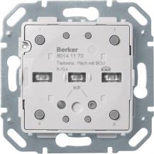 Berker 80141170 KNX Tastsensor-Modul 1-fach mit integriertem Busankoppler Q.x/K.