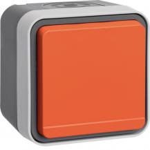 Hager Steckdose m SK-Stift orange KD W.1 grau