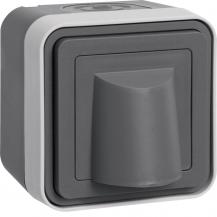 Hager Kabelauslass AP W.1 grau