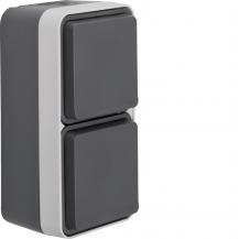 Hager Steckdose SCHUKO 2f senk eh BS KD W.1 gr